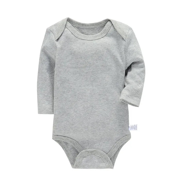 Body Bébé Coton Manches Longues – Unisexe, 3-24 Mois, Toutes Saisons