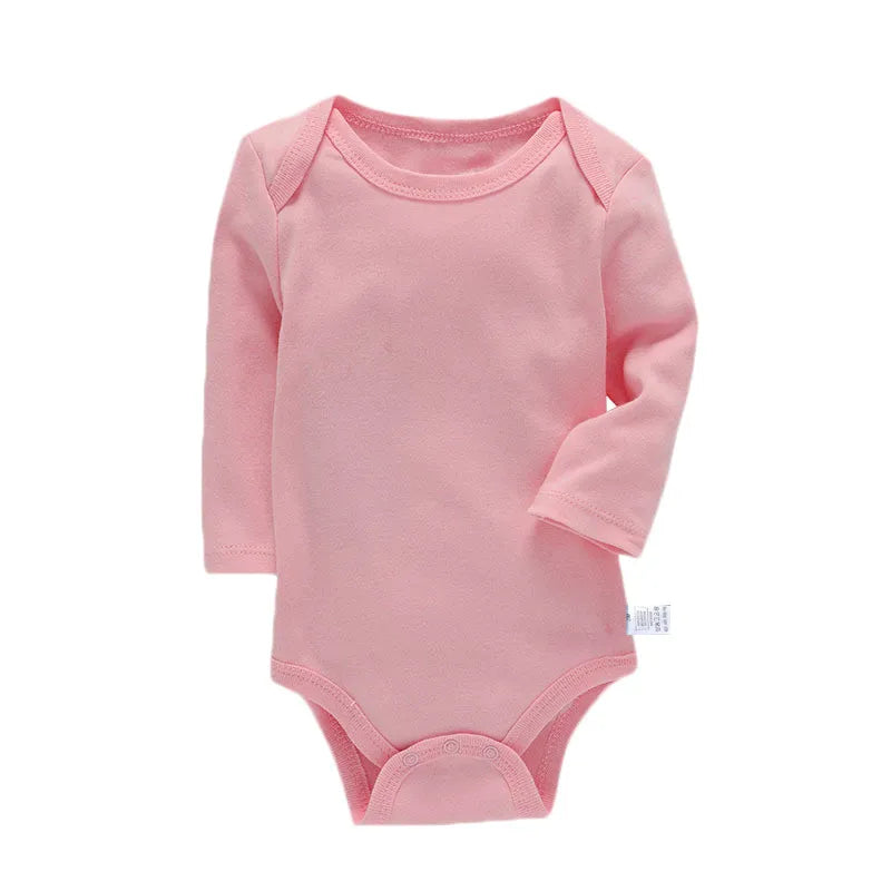 Body Bébé Coton Manches Longues – Unisexe, 3-24 Mois, Toutes Saisons