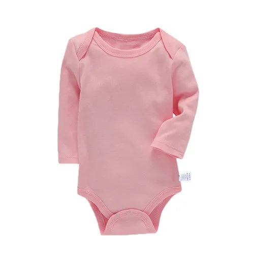 Body Bébé Coton Manches Longues – Unisexe, 3-24 Mois, Toutes Saisons