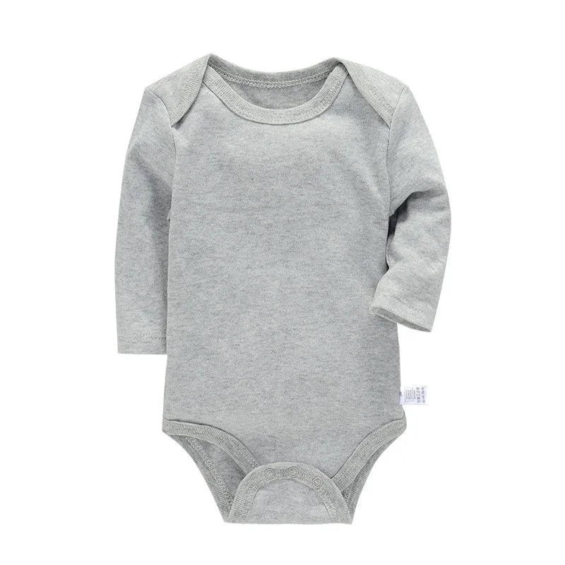 Body Bébé Coton Manches Longues – Unisexe, 3-24 Mois, Toutes Saisons