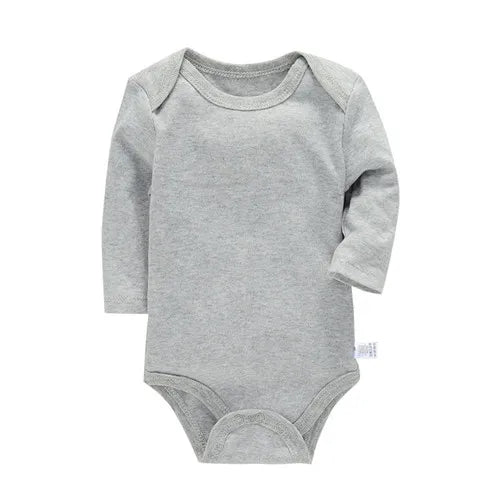 Body Bébé Coton Manches Longues – Unisexe, 3-24 Mois, Toutes Saisons