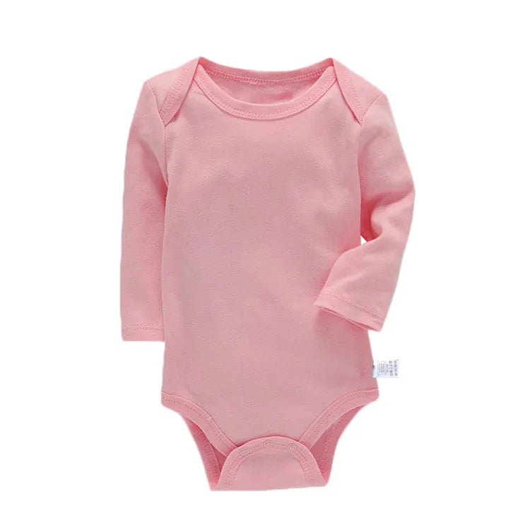 Body Bébé Coton Manches Longues – Unisexe, 3-24 Mois, Toutes Saisons