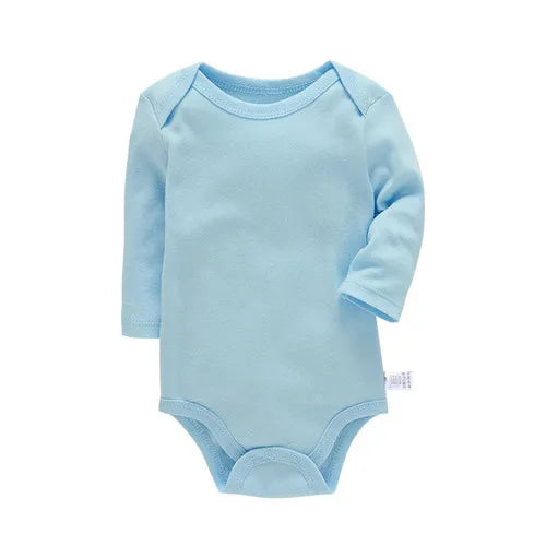 Body Bébé Coton Manches Longues – Unisexe, 3-24 Mois, Toutes Saisons