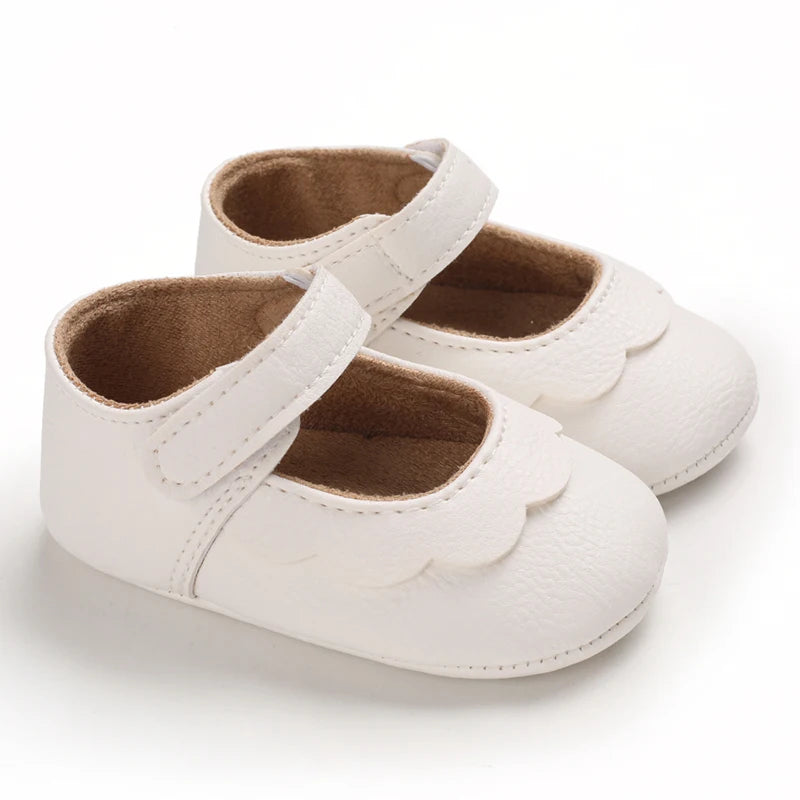 Chaussures Princesse Bébé Fille – Semelle Antidérapante, Dentelle & Nœud, 0-18 Mois