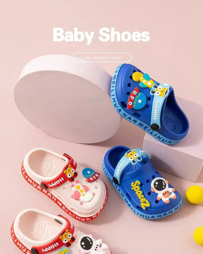 Sabots Mules Enfant Été – Semelle Souple Antidérapante, Unisexe, 6 Mois-5,5 Ans
