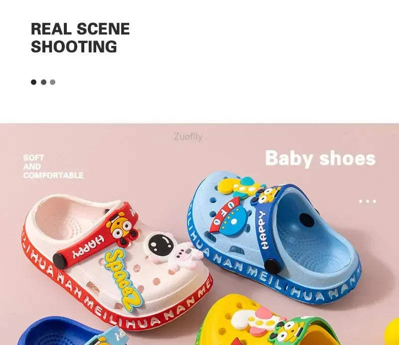 Sabots Mules Enfant Été – Semelle Souple Antidérapante, Unisexe, 6 Mois-5,5 Ans
