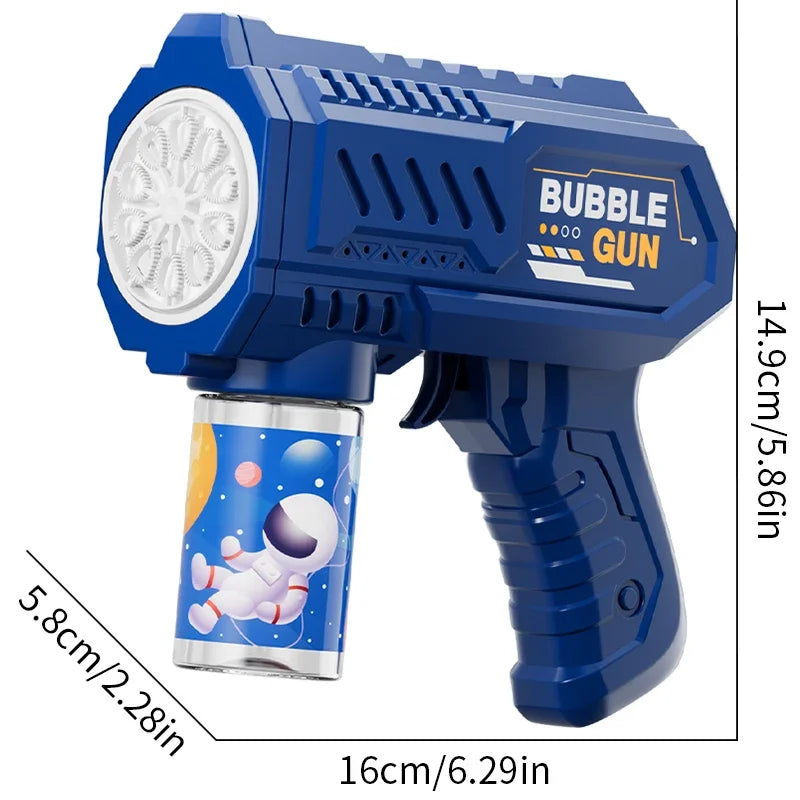 Pistolet à Bulles Automatique 🚀 – Jouet Extérieur Magique pour Enfants