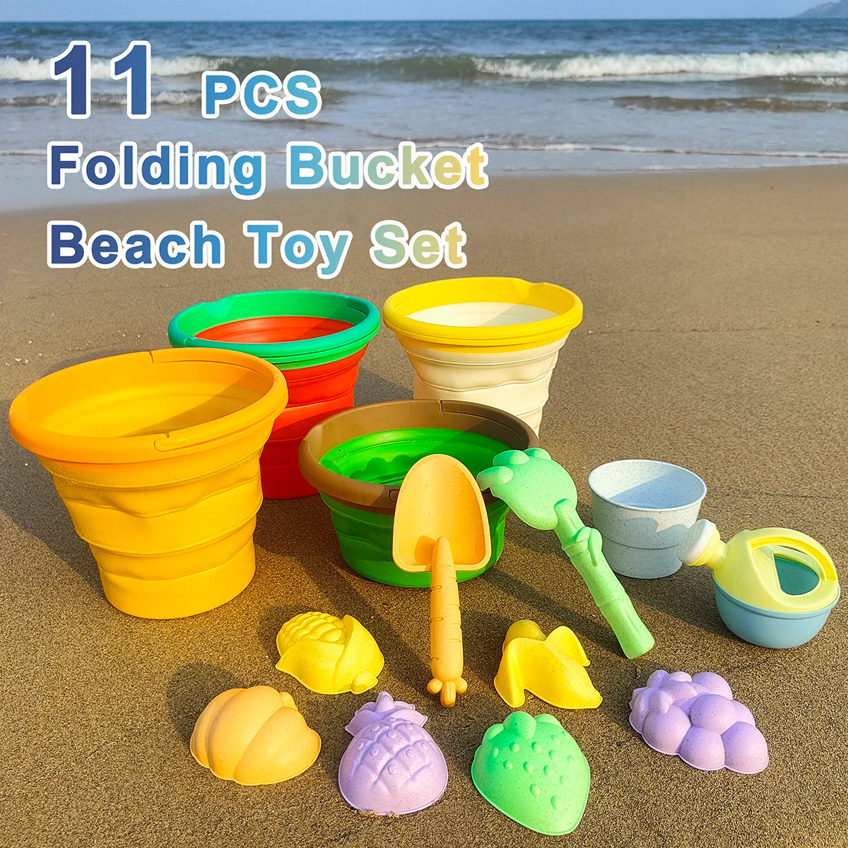 Set de Jouets de Plage Fruits – Seau, Pelle & Arrosoir pour Enfants