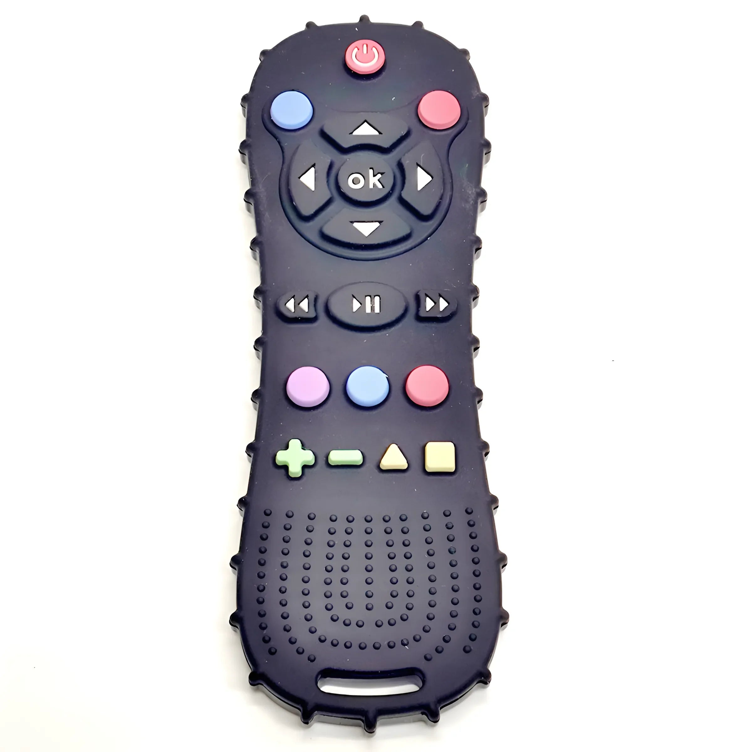 Anneau de Dentition Silicone Bébé – Télécommande Anti-Mordillage, Sans BPA