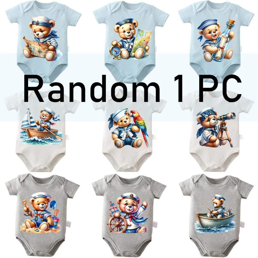 100% Cotton Bodysuit 9 Styles Randomly Send 1PC Onesie Comfortable Cloth for Baby Jumpsuit for 0 To 12 Months Newborn
