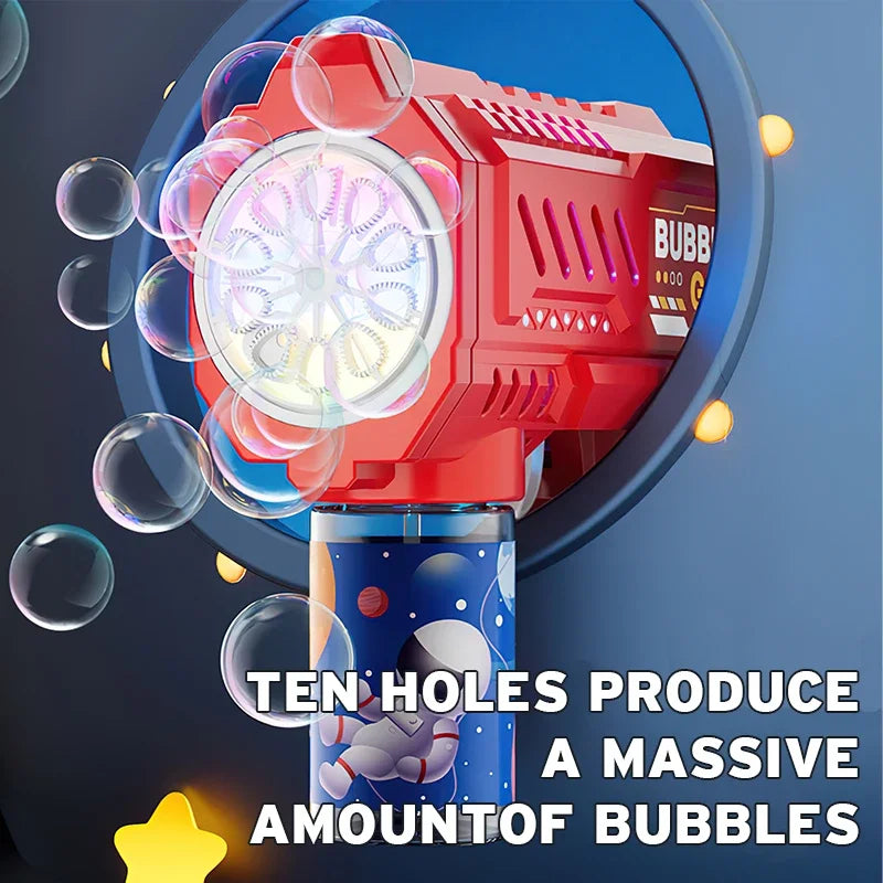 Pistolet à Bulles Automatique 🚀 – Jouet Extérieur Magique pour Enfants