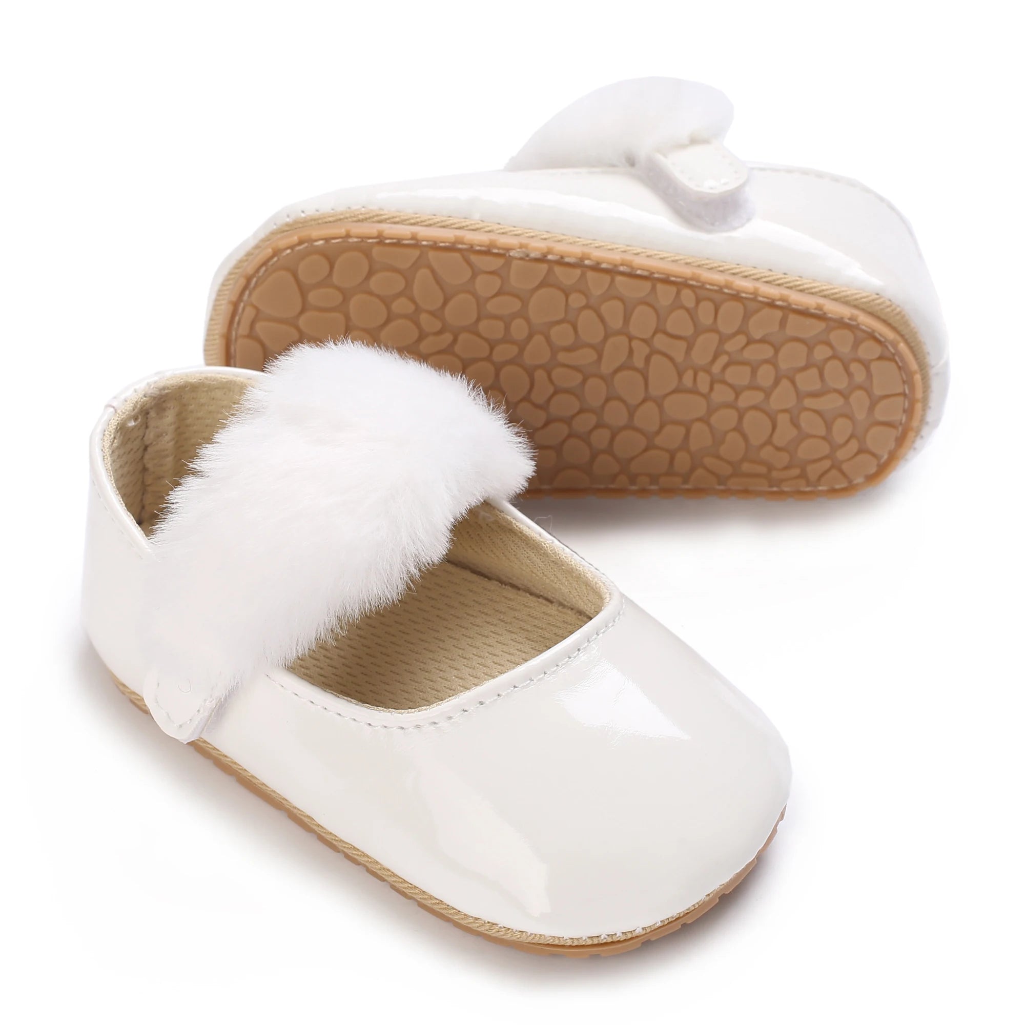Chaussures Princesse Bébé Fille – Semelle Antidérapante, Dentelle & Nœud, 0-18 Mois