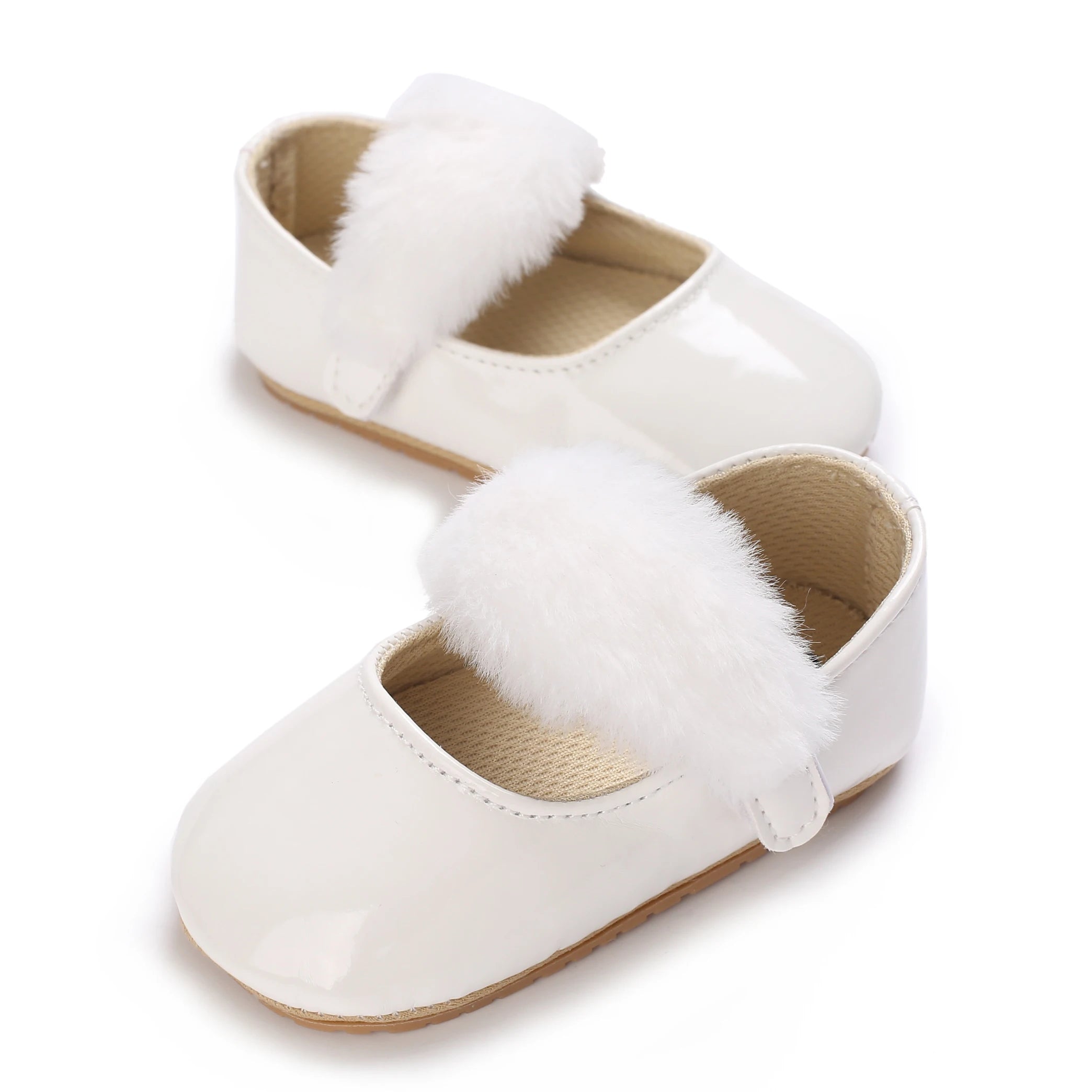 Chaussures Princesse Bébé Fille – Semelle Antidérapante, Dentelle & Nœud, 0-18 Mois