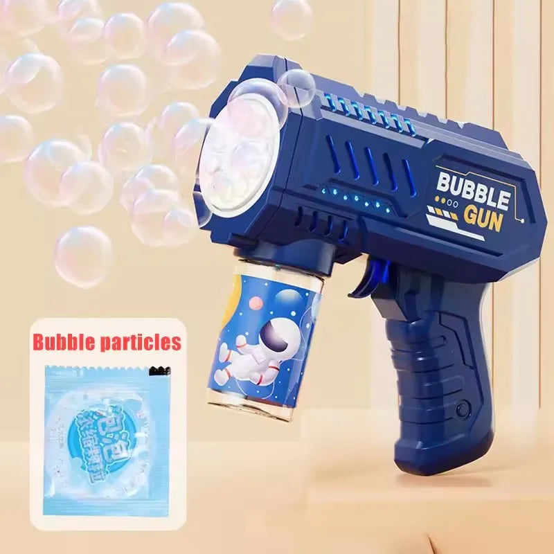 Pistolet à Bulles Automatique 🚀 – Jouet Extérieur Magique pour Enfants