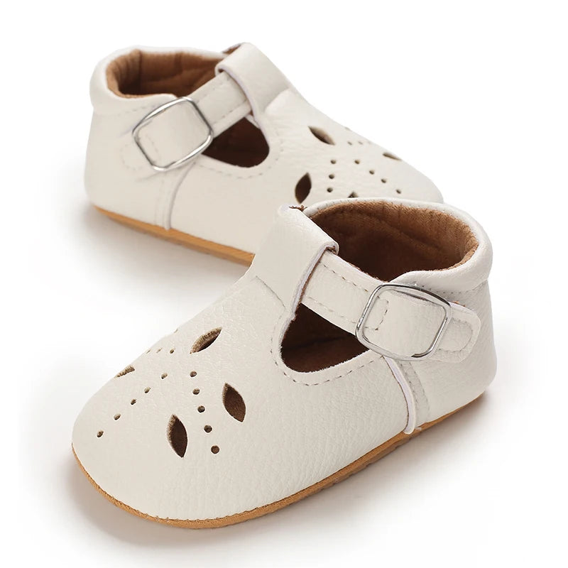 Chaussures Princesse Bébé Fille – Semelle Antidérapante, Dentelle & Nœud, 0-18 Mois