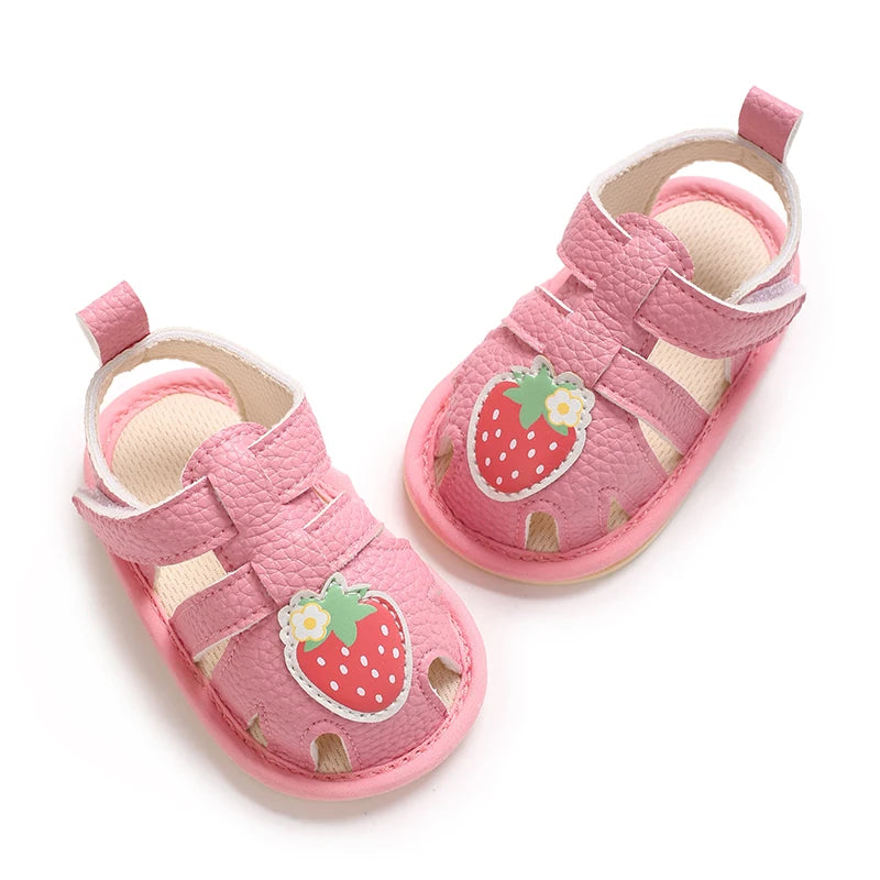 Infant Pre-Walker Shoes 0-18M Baby Shoes Summer Sandals, Cute Breathable Soft Sole Footwear for Boys Girls