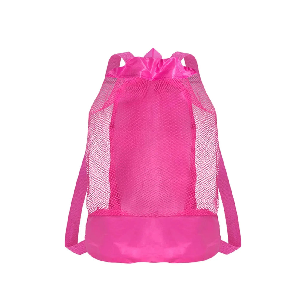 Sac de Plage Filet Enfant – Grand Format, Anti-Sable, Cordon de Serrage
