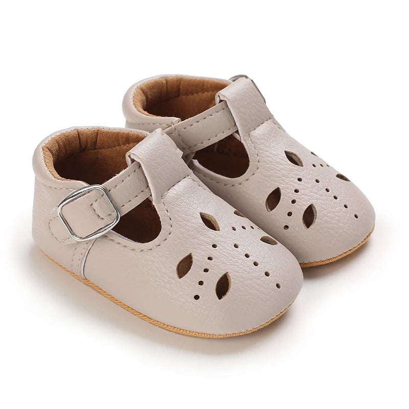 Chaussures Princesse Bébé Fille – Semelle Antidérapante, Dentelle & Nœud, 0-18 Mois