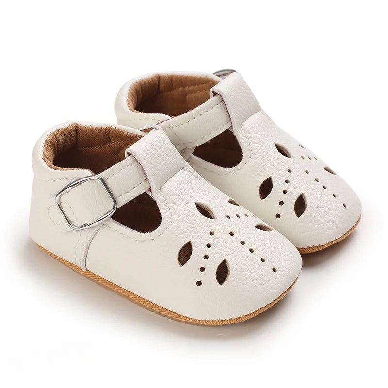 Chaussures Princesse Bébé Fille – Semelle Antidérapante, Dentelle & Nœud, 0-18 Mois