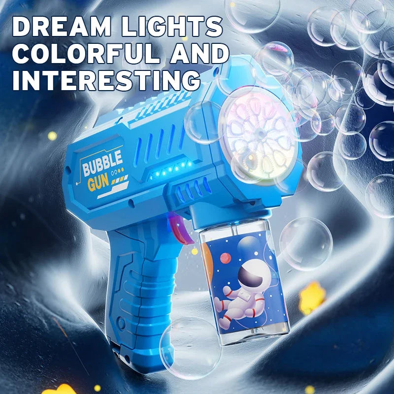 Pistolet à Bulles Automatique 🚀 – Jouet Extérieur Magique pour Enfants
