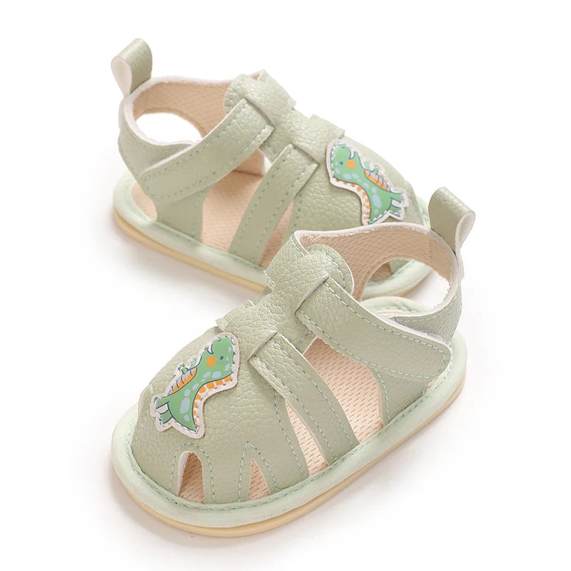 Sandales Bébé Premiers Pas – Semelle Souple Respirante, Motifs Animaux, 0-18 Mois