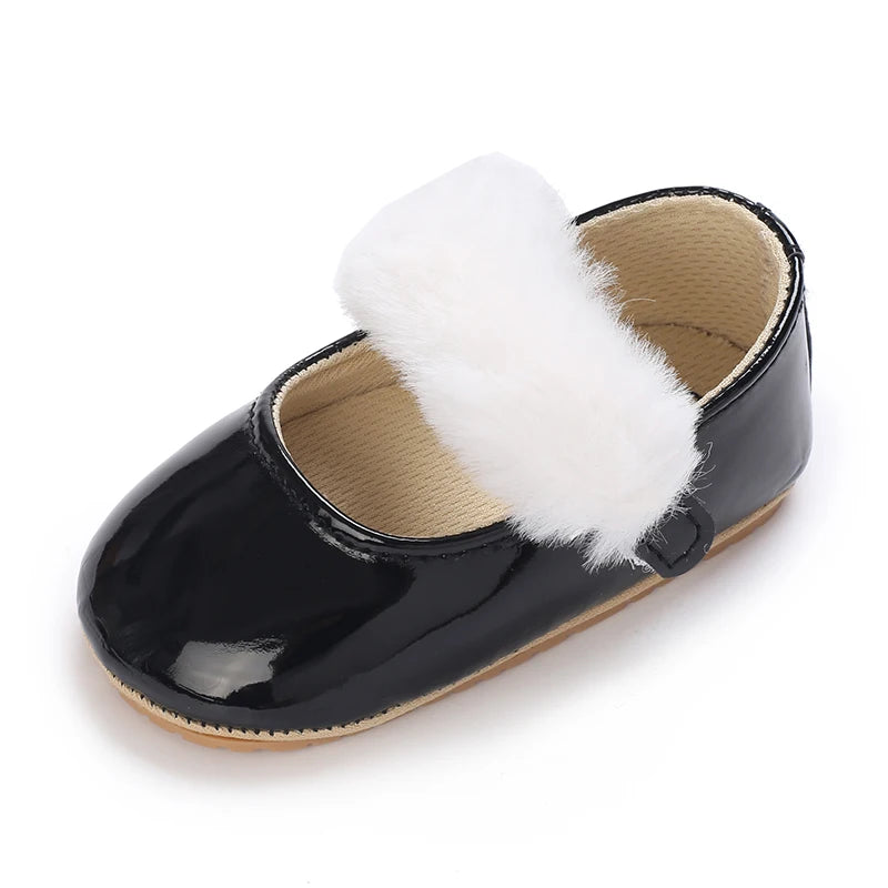 Chaussures Princesse Bébé Fille – Semelle Antidérapante, Dentelle & Nœud, 0-18 Mois