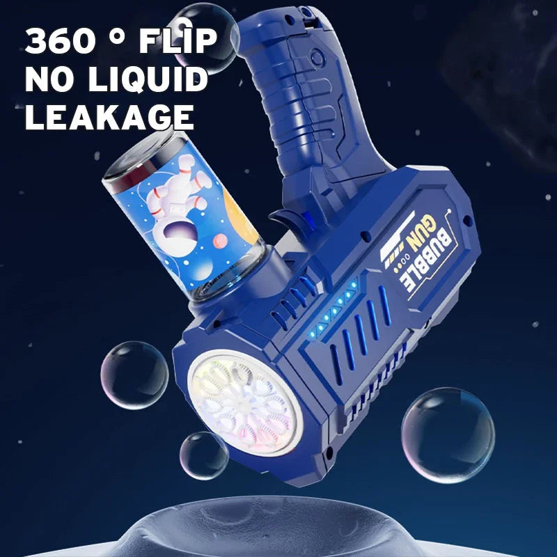 Pistolet à Bulles Automatique 🚀 – Jouet Extérieur Magique pour Enfants