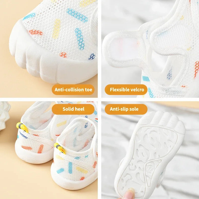 Sandales Enfant Respirantes – Chaussures Légères Semelle Souple 1-4 Ans