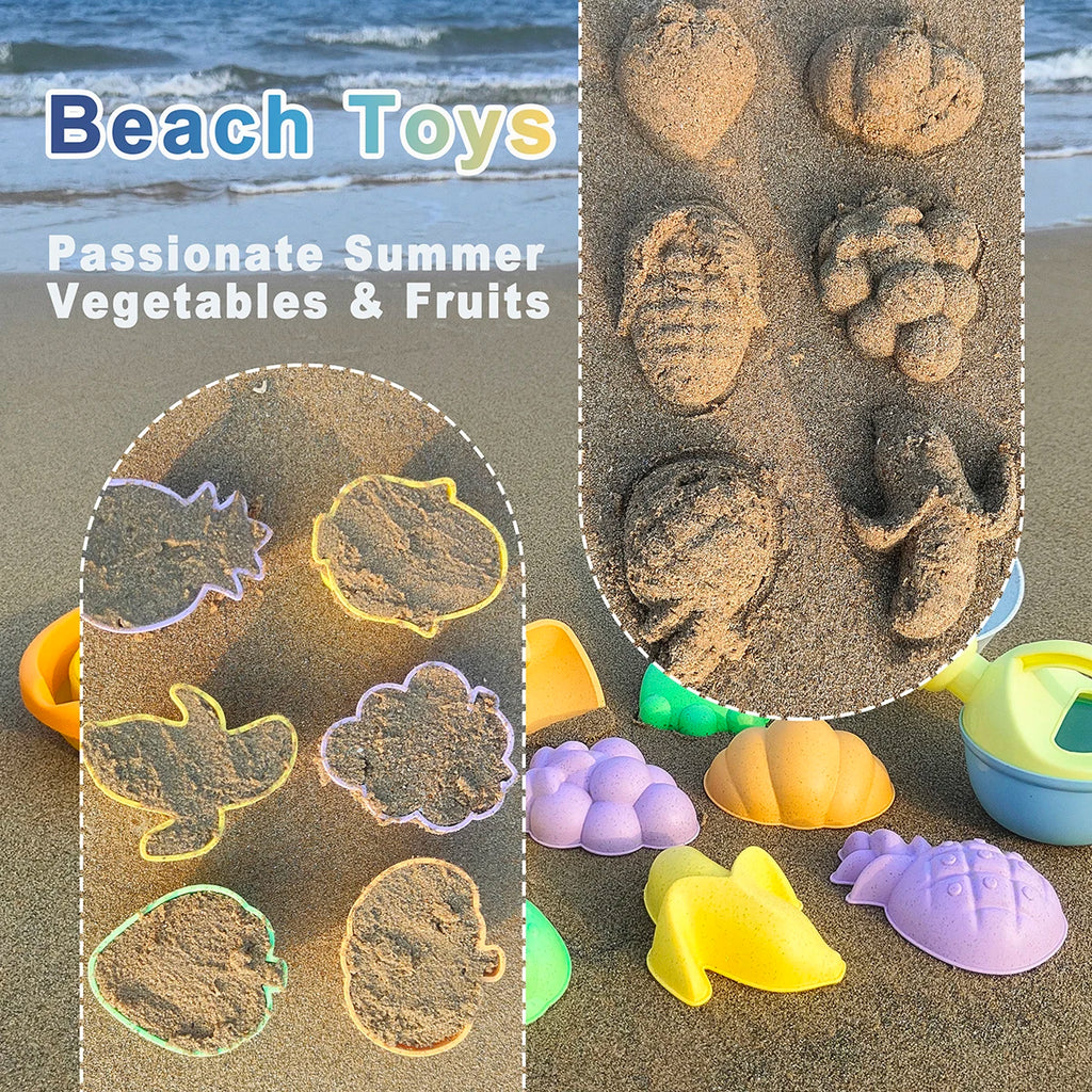 Set de Jouets de Plage Fruits – Seau, Pelle & Arrosoir pour Enfants