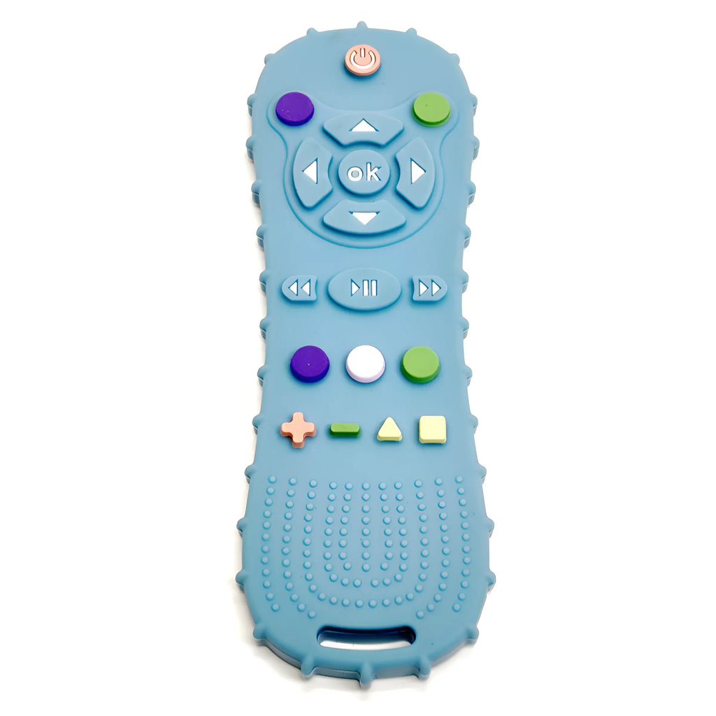 Anneau de Dentition Silicone Bébé – Télécommande Anti-Mordillage, Sans BPA