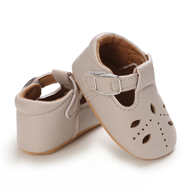 Chaussures Princesse Bébé Fille – Semelle Antidérapante, Dentelle & Nœud, 0-18 Mois