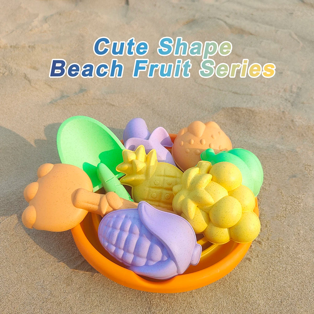 Set de Jouets de Plage Fruits – Seau, Pelle & Arrosoir pour Enfants