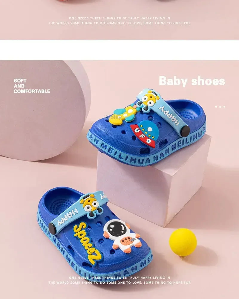 Sabots Mules Enfant Été – Semelle Souple Antidérapante, Unisexe, 6 Mois-5,5 Ans