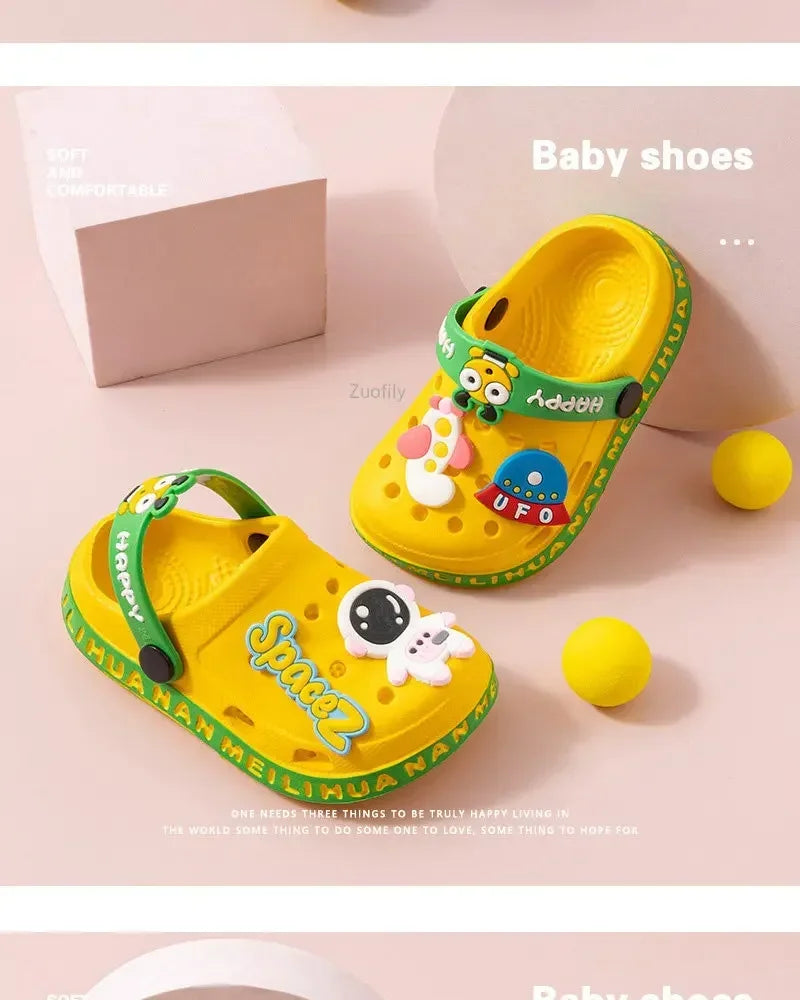 Sabots Mules Enfant Été – Semelle Souple Antidérapante, Unisexe, 6 Mois-5,5 Ans