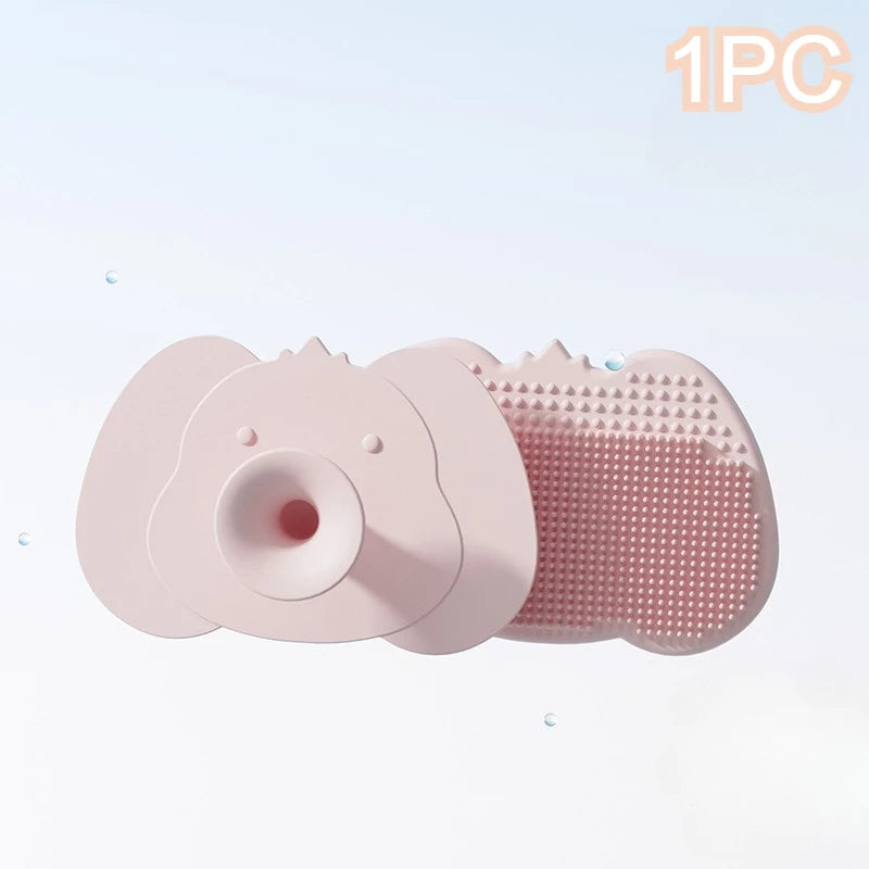 Brosse de Bain Bébé en Silicone – Peigne Massant Cuir Chevelu Nouveau-Né