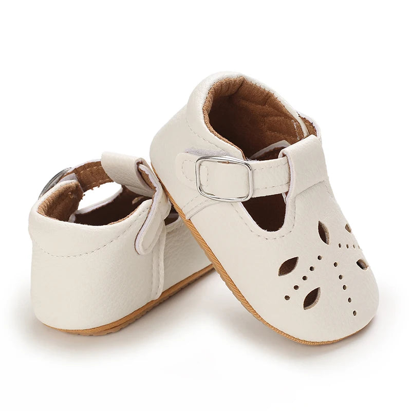 Chaussures Princesse Bébé Fille – Semelle Antidérapante, Dentelle & Nœud, 0-18 Mois