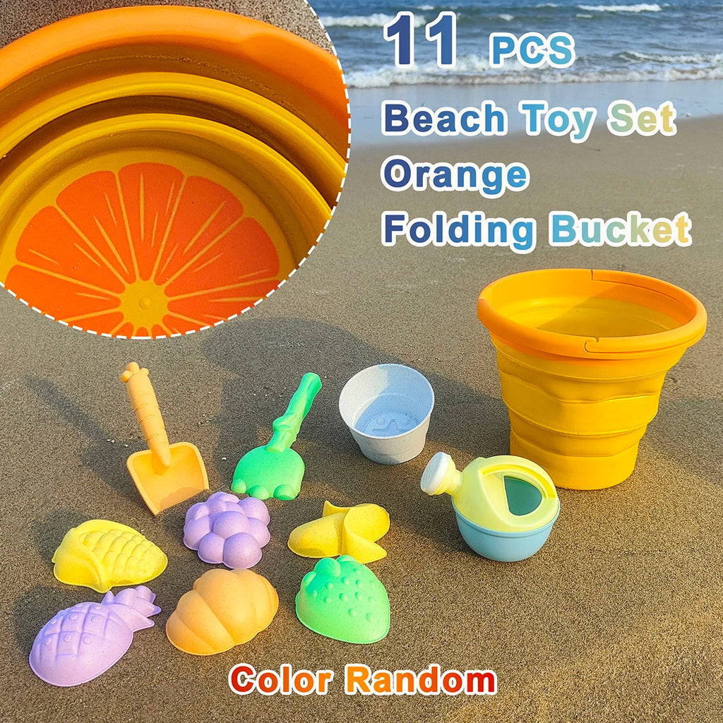 Set de Jouets de Plage Fruits – Seau, Pelle & Arrosoir pour Enfants