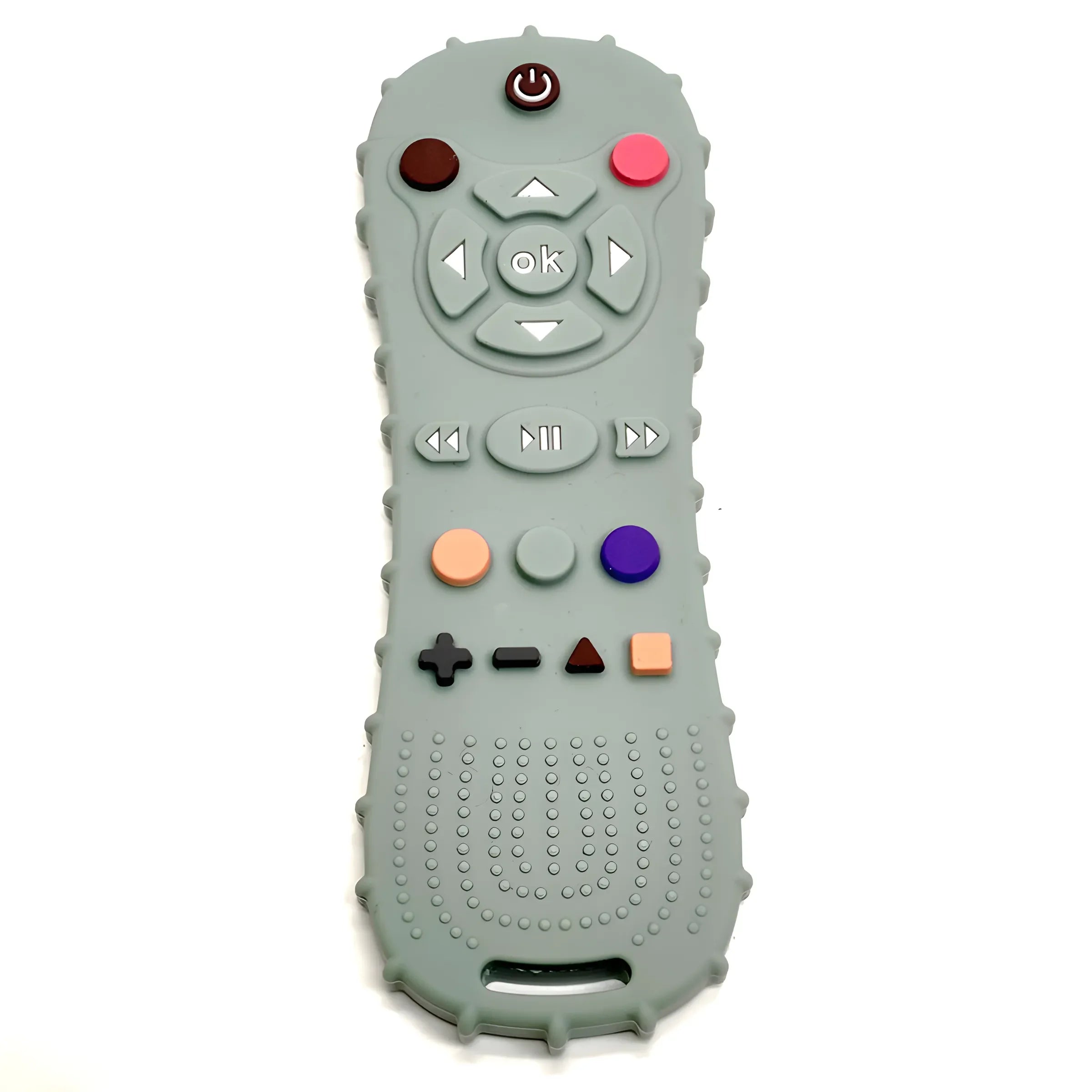 Anneau de Dentition Silicone Bébé – Télécommande Anti-Mordillage, Sans BPA