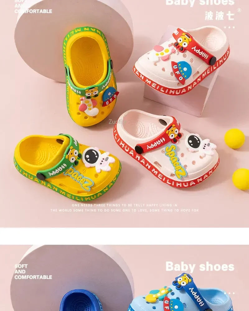 Sabots Mules Enfant Été – Semelle Souple Antidérapante, Unisexe, 6 Mois-5,5 Ans