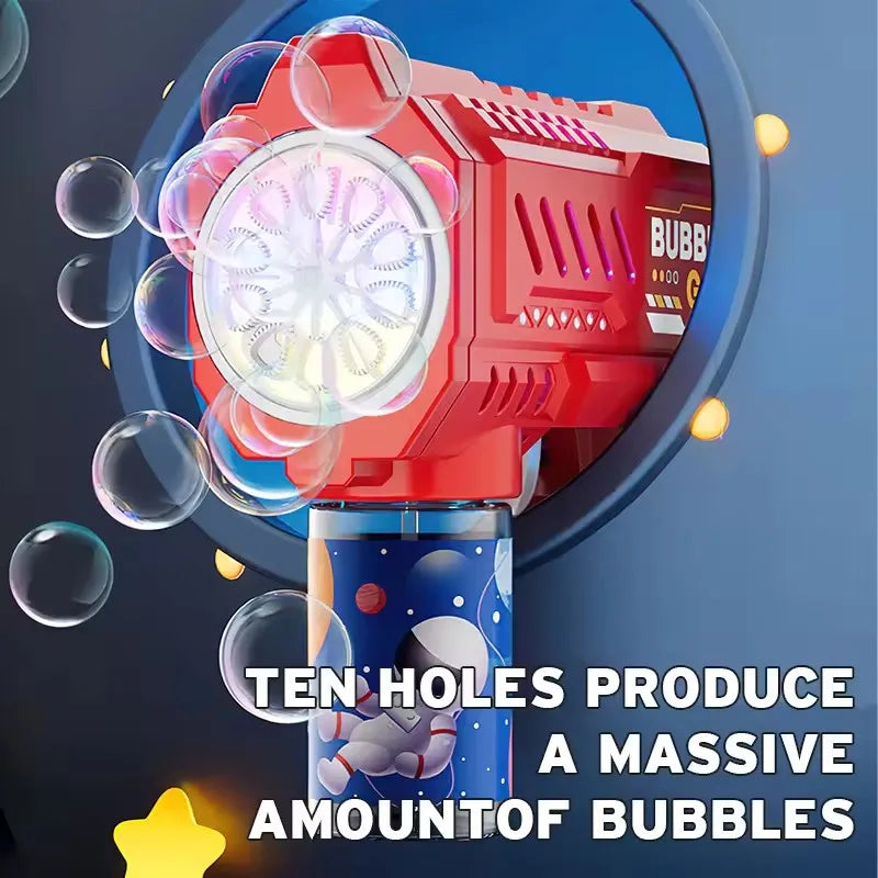 Pistolet à Bulles Automatique 🚀 – Jouet Extérieur Magique pour Enfants