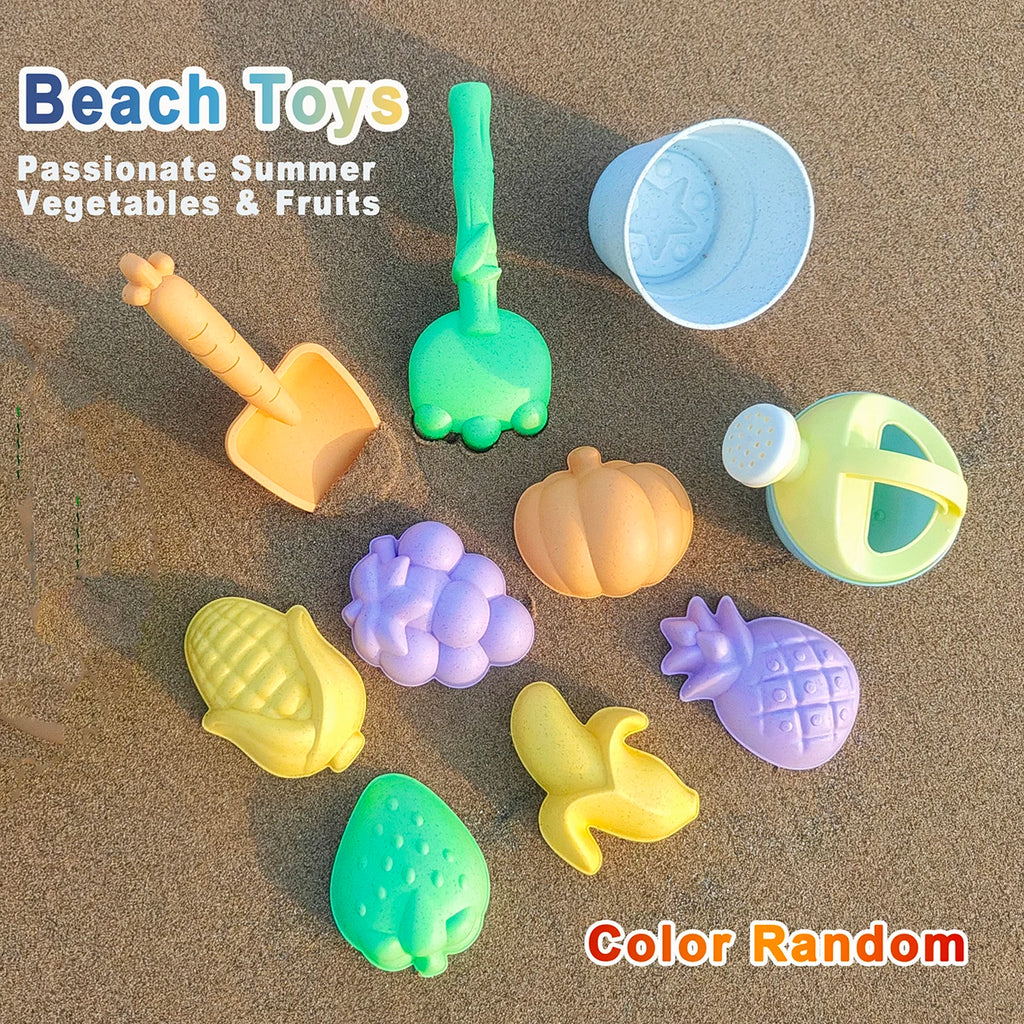 Set de Jouets de Plage Fruits – Seau, Pelle & Arrosoir pour Enfants