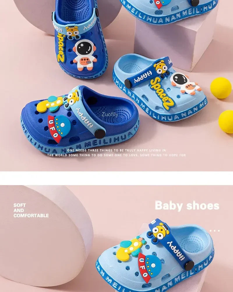 Sabots Mules Enfant Été – Semelle Souple Antidérapante, Unisexe, 6 Mois-5,5 Ans