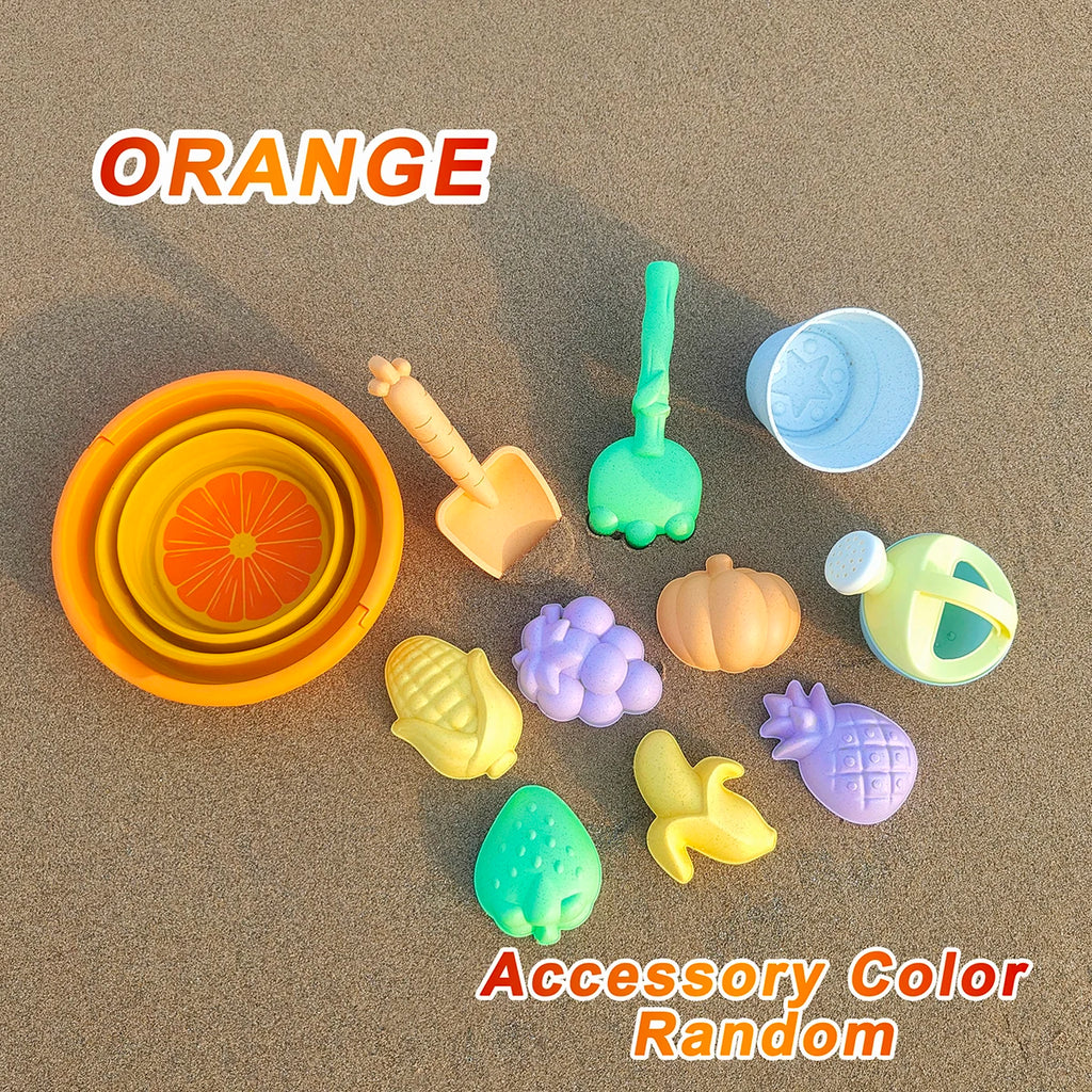 Set de Jouets de Plage Fruits – Seau, Pelle & Arrosoir pour Enfants