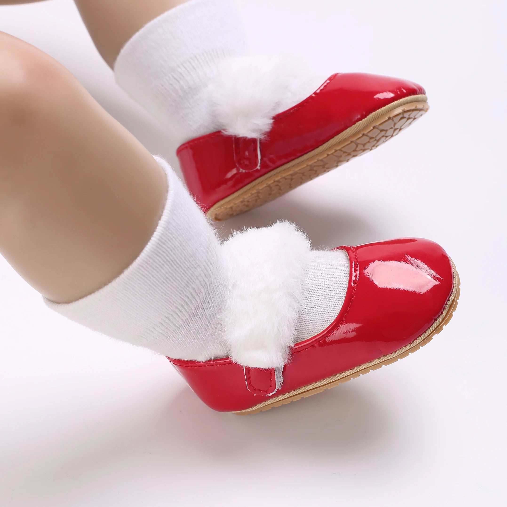 Chaussures Princesse Bébé Fille – Semelle Antidérapante, Dentelle & Nœud, 0-18 Mois